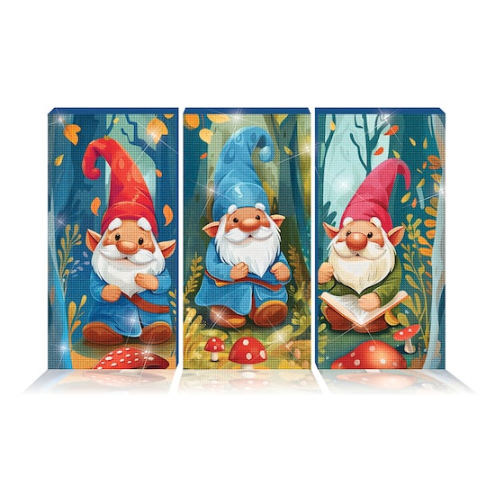 ArtSkills® Brilliant Art Gnomes Stretched Canvas Diamond Painting Kit